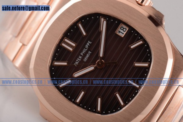 Patek Philippe Date Nautilus 18K Rose Gold 1:1 Clone Watch 5711/1R-001(BP)